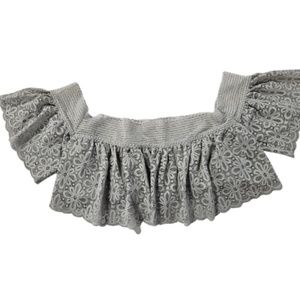 Victoria's Secret Lace Off-The-Shoulder GRAY 371